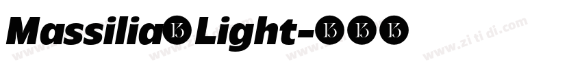 Massilia Light字体转换